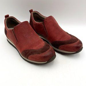 Bionica Talma Red/Maroon‎ Leather Slip-On Sneakers Size 8